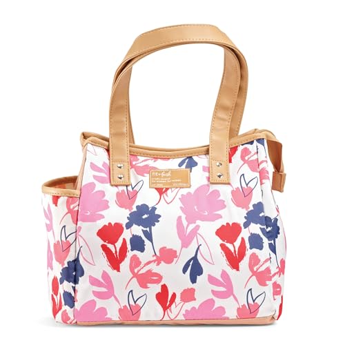 Fit & Fresh Lunch Bag For Women, Insulated Womens Lunch Bag For Work, Leakproof & Stain-Resistant Large Lunch Box For Women With Containers and Matching Tumbler, Zipper Closure Westerly Bag Floral