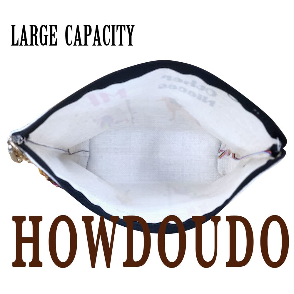 HOWDOUDO Toiletry Bag for Women America Los Angeles Bag Unique Design Home Kitchen Decorative Travel Holiday Souvenir Gift, Los Angeles Lovers , History