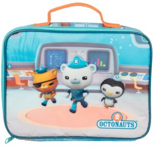 octonauts insulated lunch sleeve - reusable heavy duty tote bag w mesh pocket - rescue mission