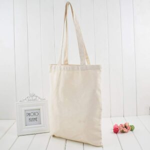 Rayol 2 Pack Canvas Bags Heavy Natural Canvas Tote Bags with Long Handles Grocery Bags