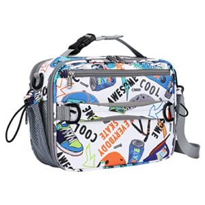 maelstrom lunch box kids,expandable kids lunch box,insulated lunch bag for kids,lightweight reusable lunch tote bag for boy/girl,suit for school/picnic,9l,helmet