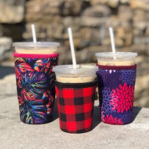 Koverz Neoprene Iced Coffee Sleeve - Large Midnight Mums