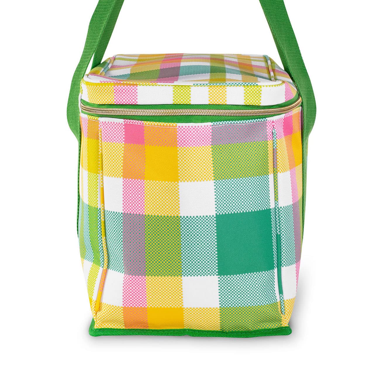 Kate Spade New York Large Capacity Insulated Cooler Bag, Soft Sided Portable Beach Cooler-Tote for Women, Garden Plaid