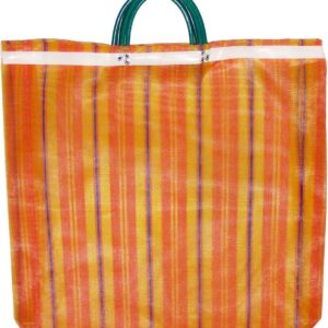 3 Large Mercado Bags, High Thread Mesh 20 x 22 Inches Market Reusable Grocery Bag