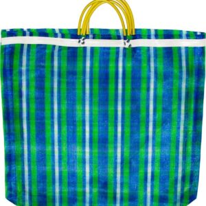 3 Large Mercado Bags, High Thread Mesh 20 x 22 Inches Market Reusable Grocery Bag