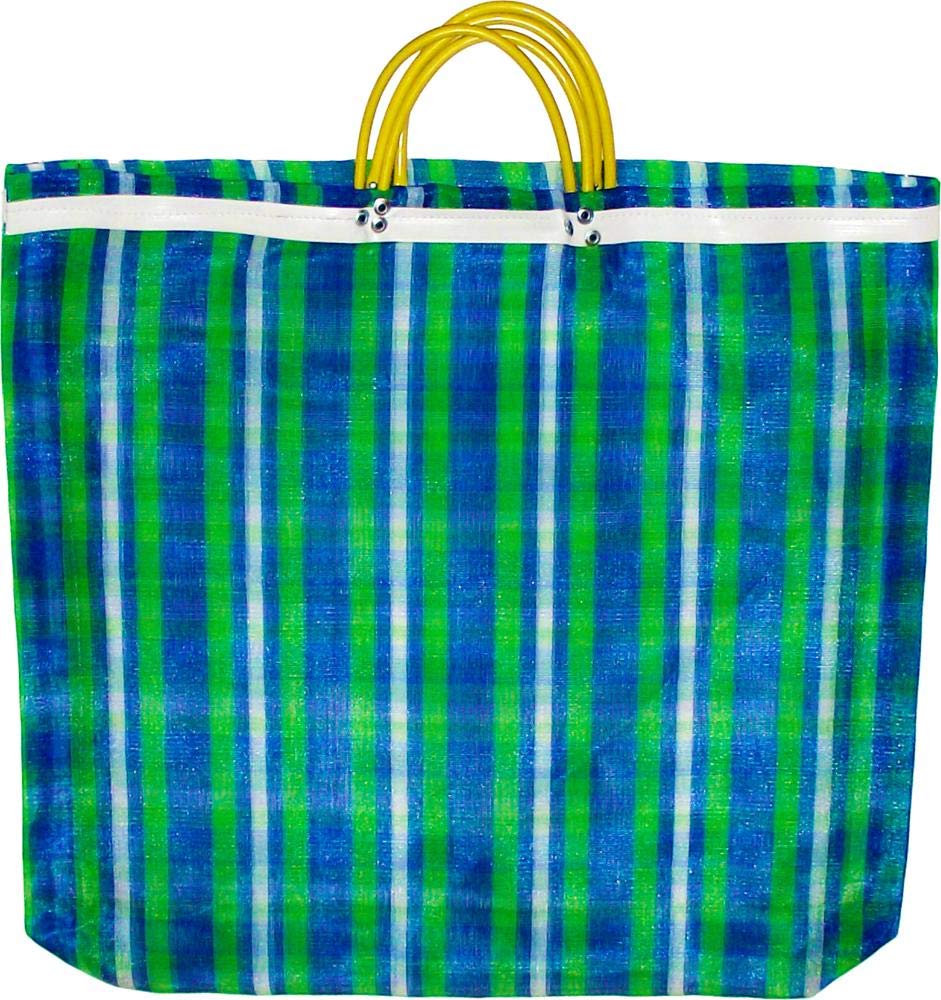 3 Large Mercado Bags, High Thread Mesh 20 x 22 Inches Market Reusable Grocery Bag