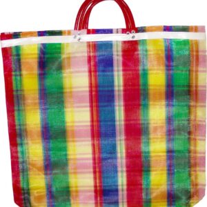 3 Large Mercado Bags, High Thread Mesh 20 x 22 Inches Market Reusable Grocery Bag