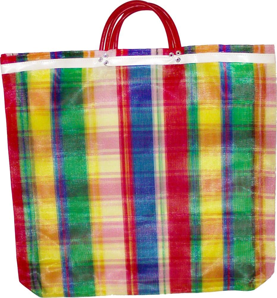 3 Large Mercado Bags, High Thread Mesh 20 x 22 Inches Market Reusable Grocery Bag