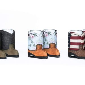 Beer Can Slim Coolie (Cowboy Boot 6-Pack)