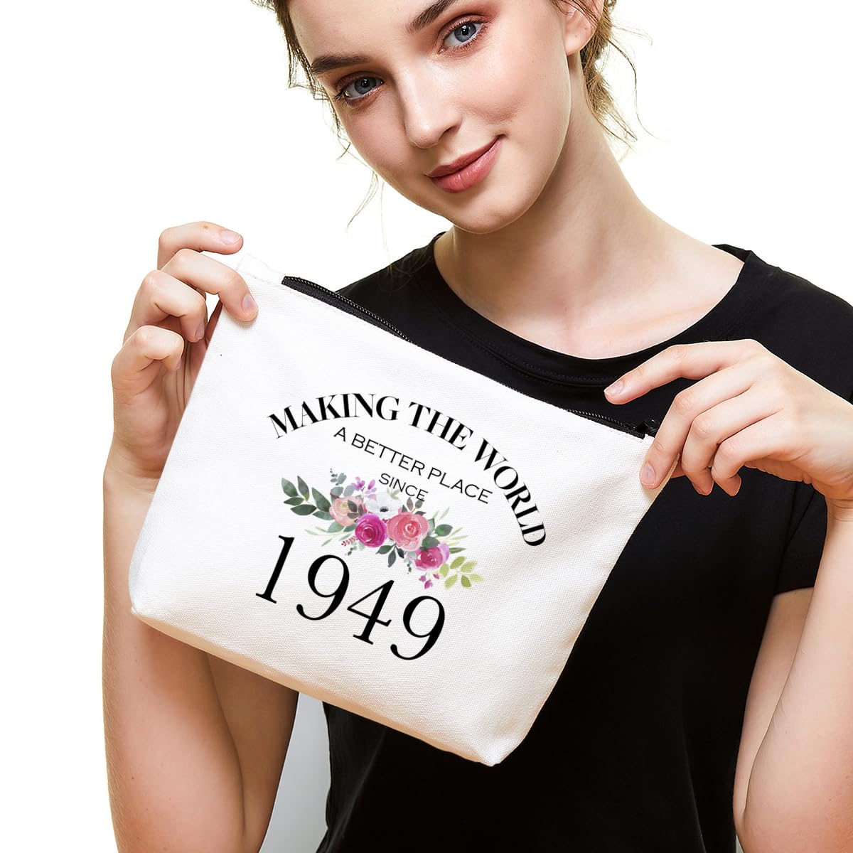 Fokongna 75th Birthday Gifts for Women Mom Grandma Aunt BFF Friends Teacher Boss Staff Colleague Coworker-Making The World Since 1949-75Years Old Gifts Ideas For Women Turning 75 for Wife Sisters Her