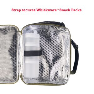 Whiskware Insulated Soft Cooler Lunch Bag for Work, Travel, and More, Black