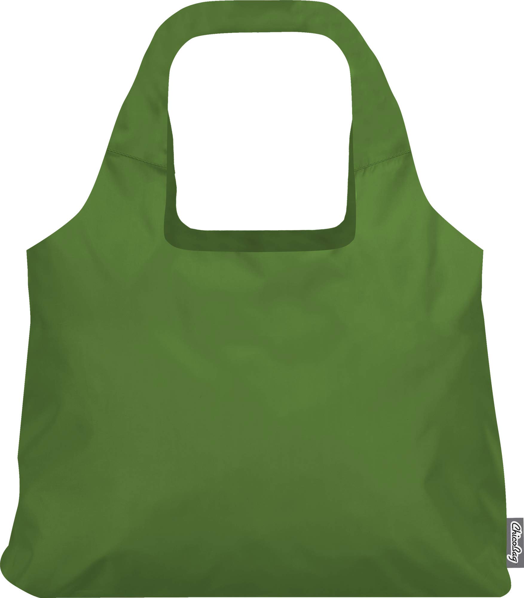 ChicoBag VITA Reusable Shopping Bag with Attached Pouch and Carabiner Clip, Compact, Designer Shoulder Tote, Pale Green