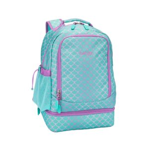 Bentgo 2-in-1 Backpack & Insulated Lunch Bag Set With Kids Prints Lunch Box (Mermaid Scales)