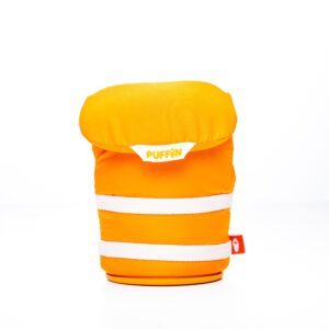 Puffin - The Buoy Life Vest - Insulated 12 oz Can Cooler I Beer Bottle & Soda Can Insulator, Keep Drinks and Beverages Cold - Apricot