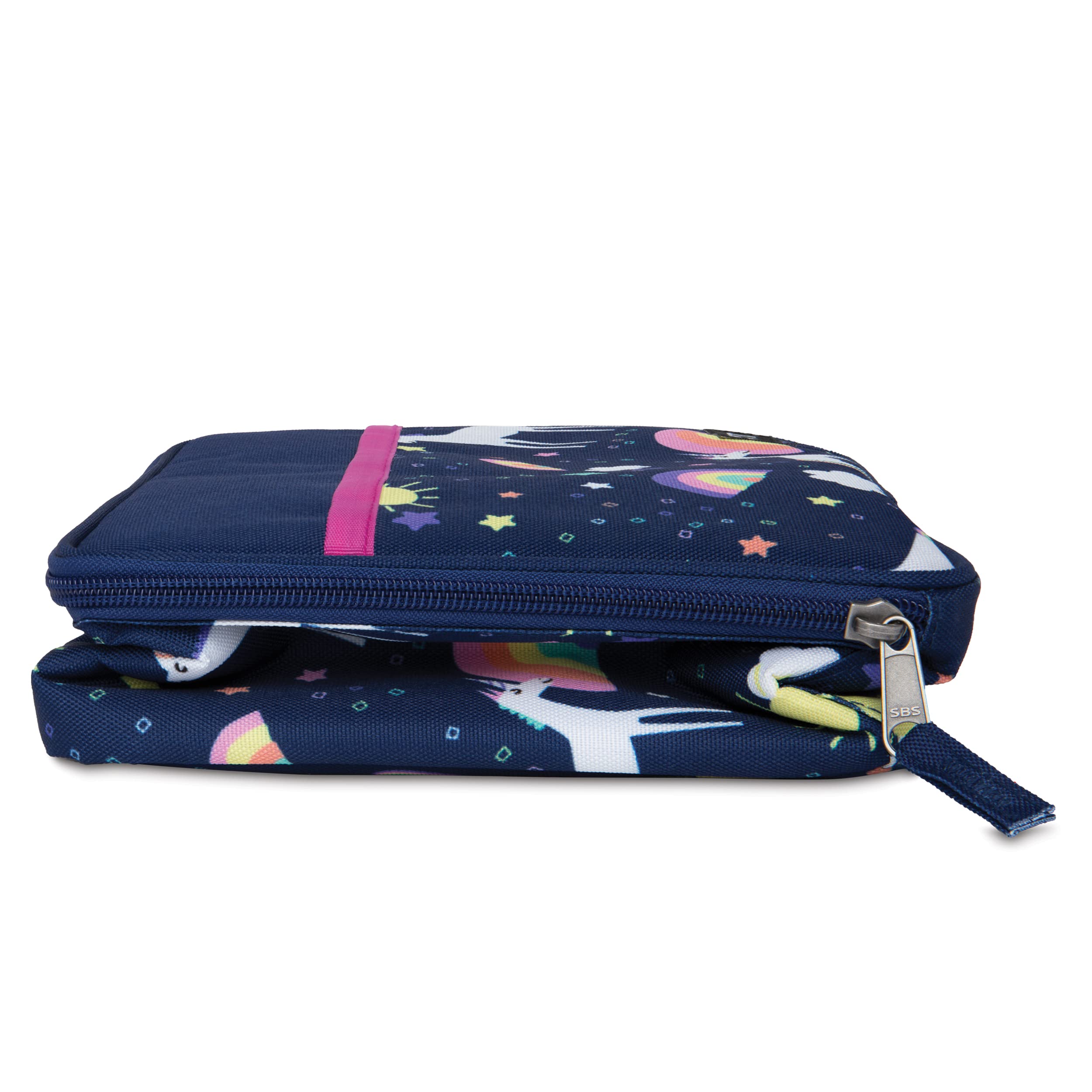 PackIt Freezable Classic Lunch Box, Unicorn Sky Navy, Built with EcoFreeze Technology, Collapsible, Reusable, Zip Closure With Zip Front Pocket and Buckle Handle, Great for Lunches