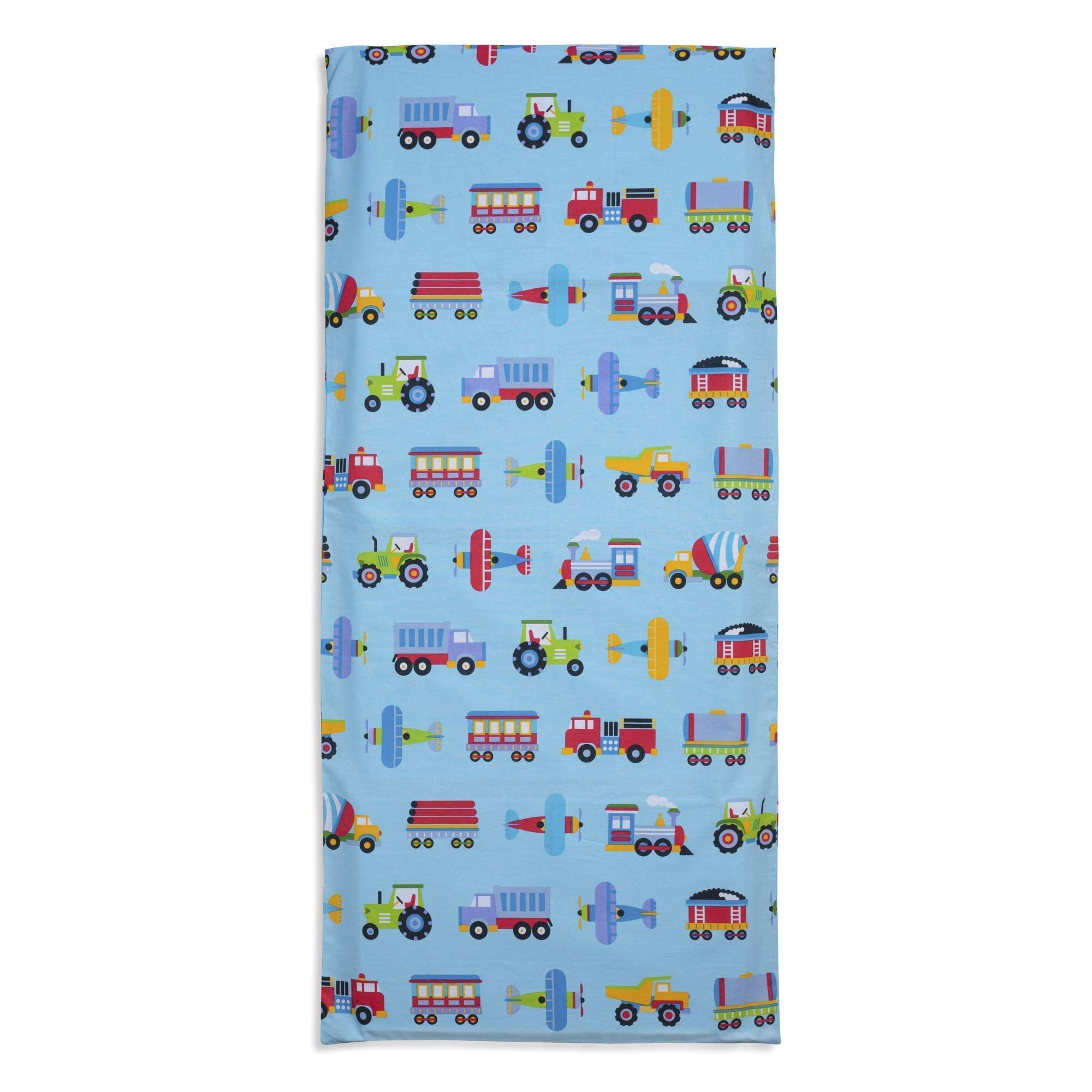 Wildkin Kids Lunch Bag with Cotton Nap Mat Cover (Trains, Planes & Trucks)