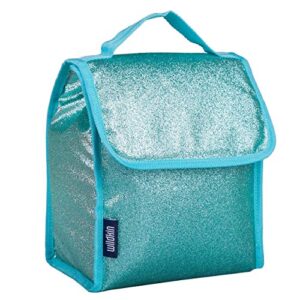 Wildkin 15 Inch Kids Backpack Bundle with Lunch Bag (Blue Glitter)