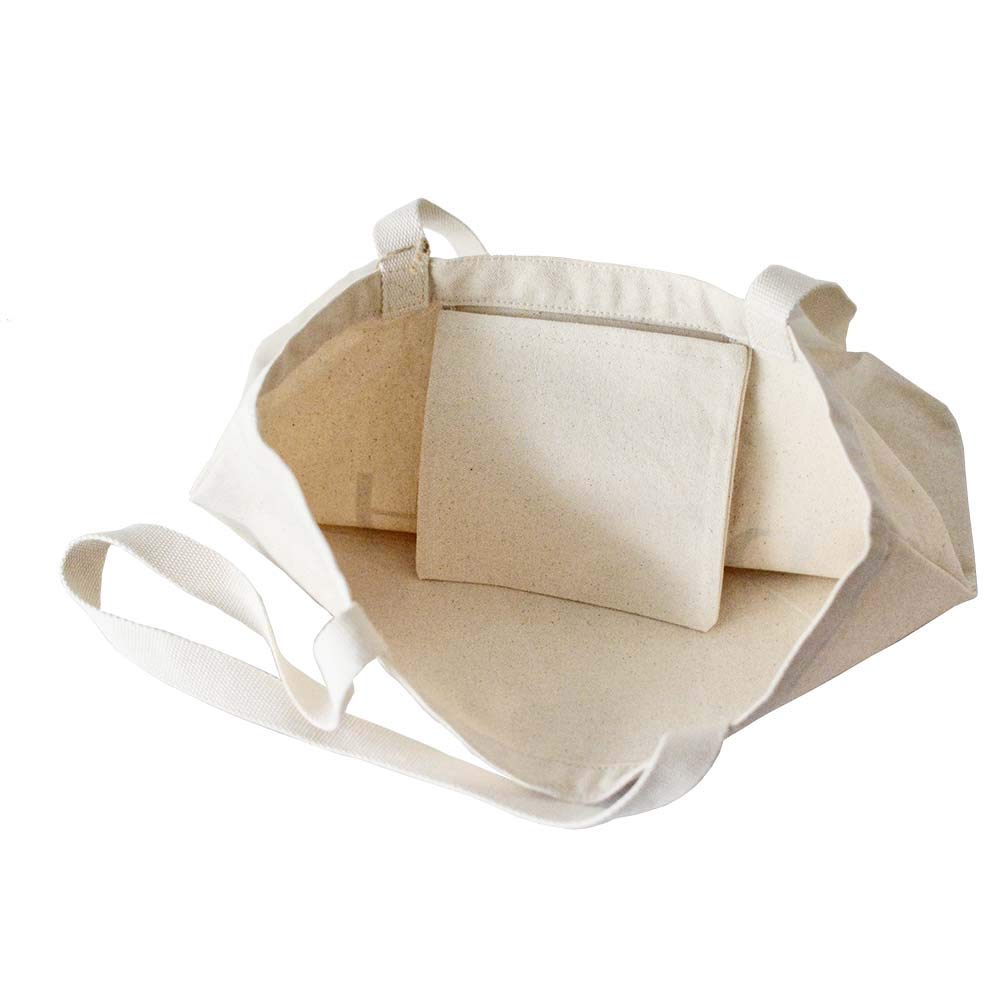 Organic Cotton Grocery Bag Value Bundle: Durable Washable Canvas Totes, Mesh Bags w/tare weight labels- 6pcs