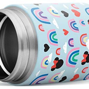 Simple Modern Food Jar Thermos for Hot Food | Reusable Stainless Steel Vacuum Insulated Leak Proof Lunch Storage for Smoothie Bowl, Soup, Oatmeal | Provision Collection | 12oz | Minnie Mouse Rainbows