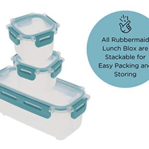 Rubbermaid Lunch Blox Snack Kit - Lunch Box Food Containers - Comes with 1 Ice Pack, 2 Small, and 1 Long Container - Great for Kids Snacks, School Lunches, and Adult Meal Prep - Blue