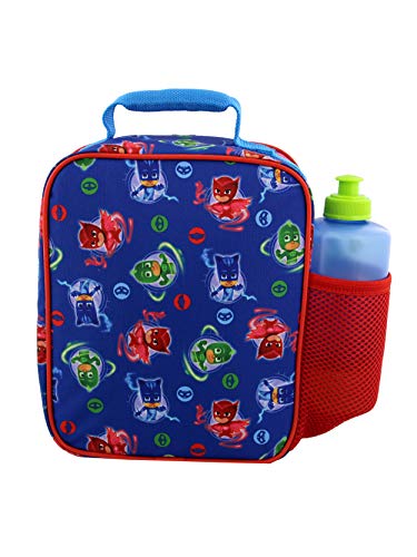 Disney PJ Masks Boy's Girl's Soft Insulated School Lunch Box (One Size, Blue/Red)