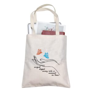 tobgb album tote bag singer fans music lover gift song lyrics gift album inspired gift (august slipped tote)