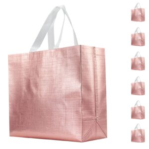 looksgo 6 pcs gift bags glossy reusable gift bag for party wedding birthday