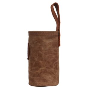 Tourbon Canvas Waist Belt Beer Holster Drink Water Bottle Hip Holder Pouch