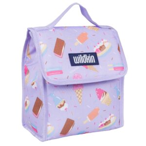 wildkin kids insulated lunch bag for boys and girls, reusable lunch bag is perfect for daycare and preschool, ideal size for packing hot or cold snacks for school and travel lunch bags (sweet dreams)