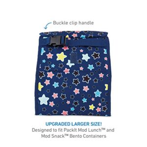 PackIt Freezable Lunch Bag with Zip Closure, Bright Stars