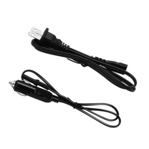 charmdoo electric lunch box 110v/24v/12v cable, electric lunch box power cord cable for office home car truck use