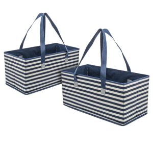 PLANET E Reusable Grocery Bags Trunk Size Extra Large Boxes with Reinforced Bottoms (Pack of 2)