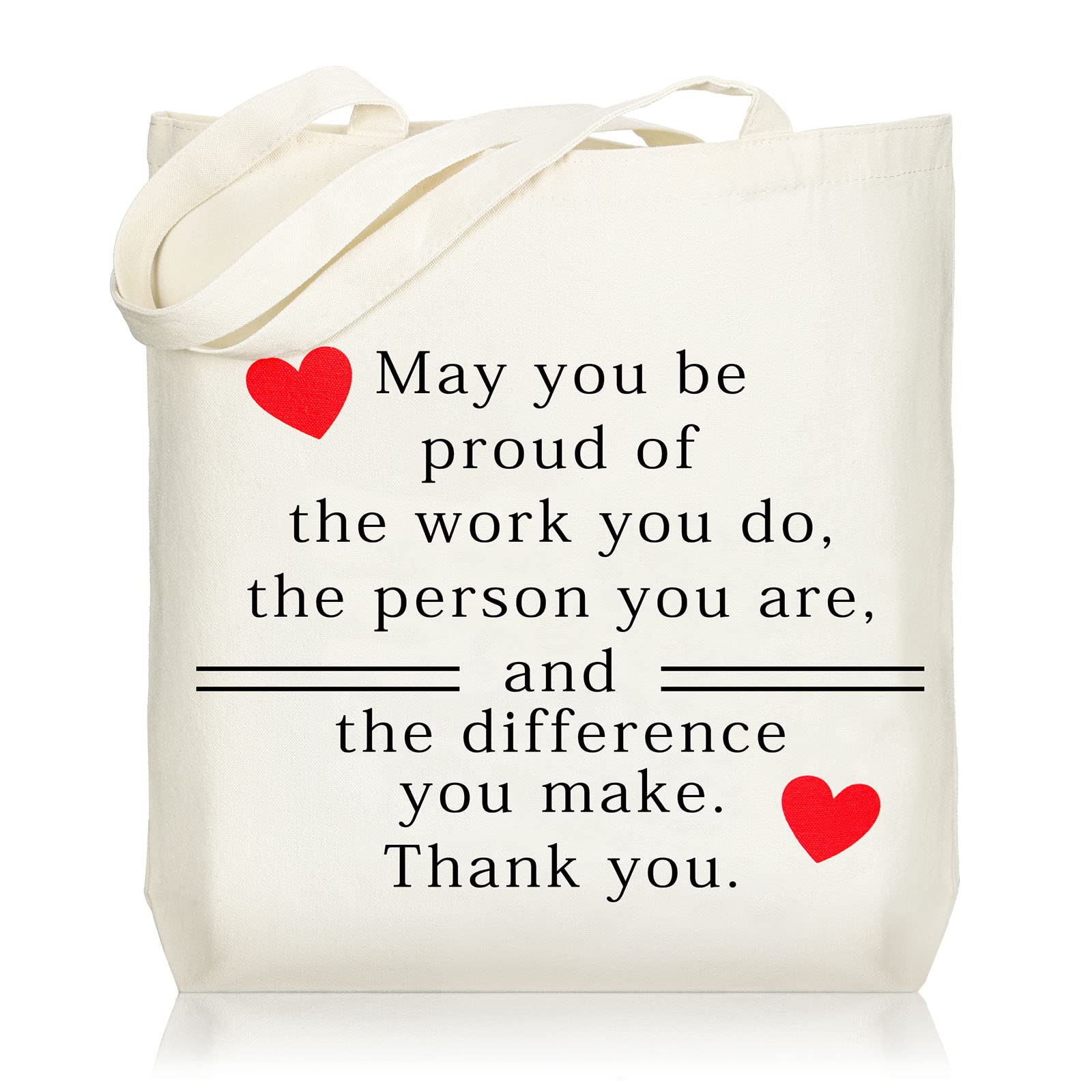 Retirement Gift Canvas Tote Bags Inspirational May You Be Proud of The Work Bag for Women Teacher Nurse Coworker Employee Happy Retirement Appreciation Gift