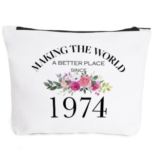 50th Birthday Gifts for Women Mom Grandma Aunt BFF Friends Teacher Boss Staff Colleague Coworker-Making The World Since 1974-50 Years Old Gifts Ideas For Women Turning 50 for Wife Sisters Her