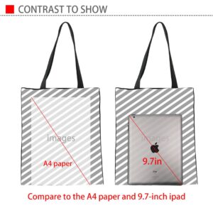 Dreaweet Beagle Flower Cloth Bag Reusable Canvas Tote Shopping Grocery Bag