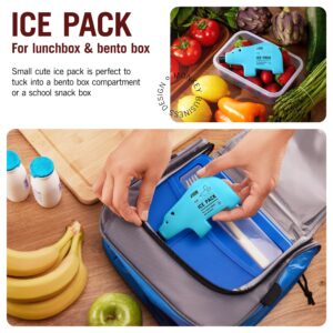 Monkey Business Kids Ice Packs For Lunch Box/Lunch Ice Packs Reusable/Slim Ice Packs Perfect For Your Kid's Lunch Box/Fun Freezer Packs Your Kids Will Love (Cub Pack of 4)