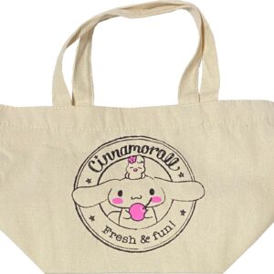 EITAI T029 Sanrio Cinnamoroll Cute Mini Tote Bag, Shopping Bag, Kitchen Reusable Grocery Bag, 12.9 in(W) × 7.4 in(L) × 5.1 in(D), White One Size