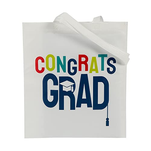 Fun Express Large Congrats Grad Tote Bags - Apparel Accessories - 12 Pieces