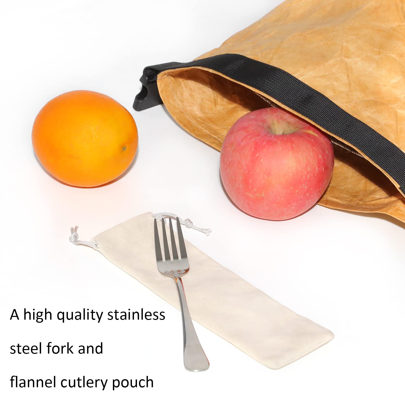 Funfmm Lunch Bag for Women/Men,Reusable Lunch Bag with Water-Resistant Tyvek Material,Insulated Lunch Bag,Lunch Box Containers,Bento Lunch Bag,Lunch Box for Women,Brown Bag