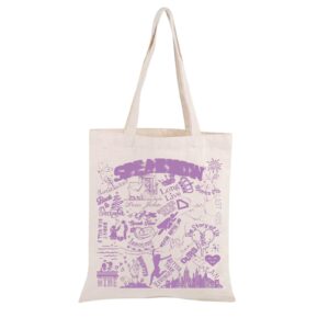 TOBGBE Album Ideas Gifts Singer Song Version Inspired Tote Bag Song Lyrics For Fan Music Lover Gift Singer Merchandise (SU Man)