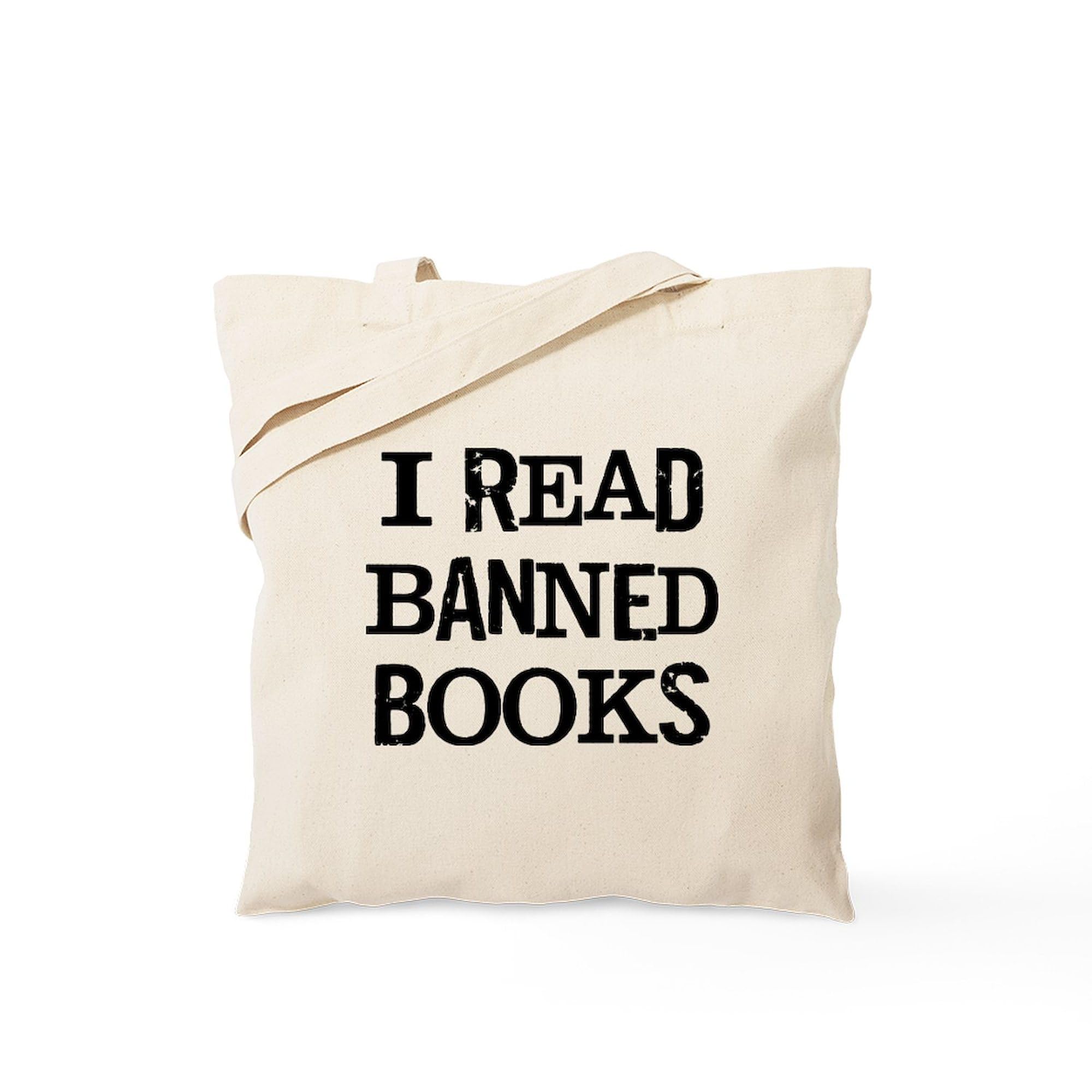 CafePress I Banned Books Canvas Tote Shopping Bag