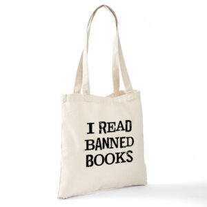 CafePress I Banned Books Canvas Tote Shopping Bag