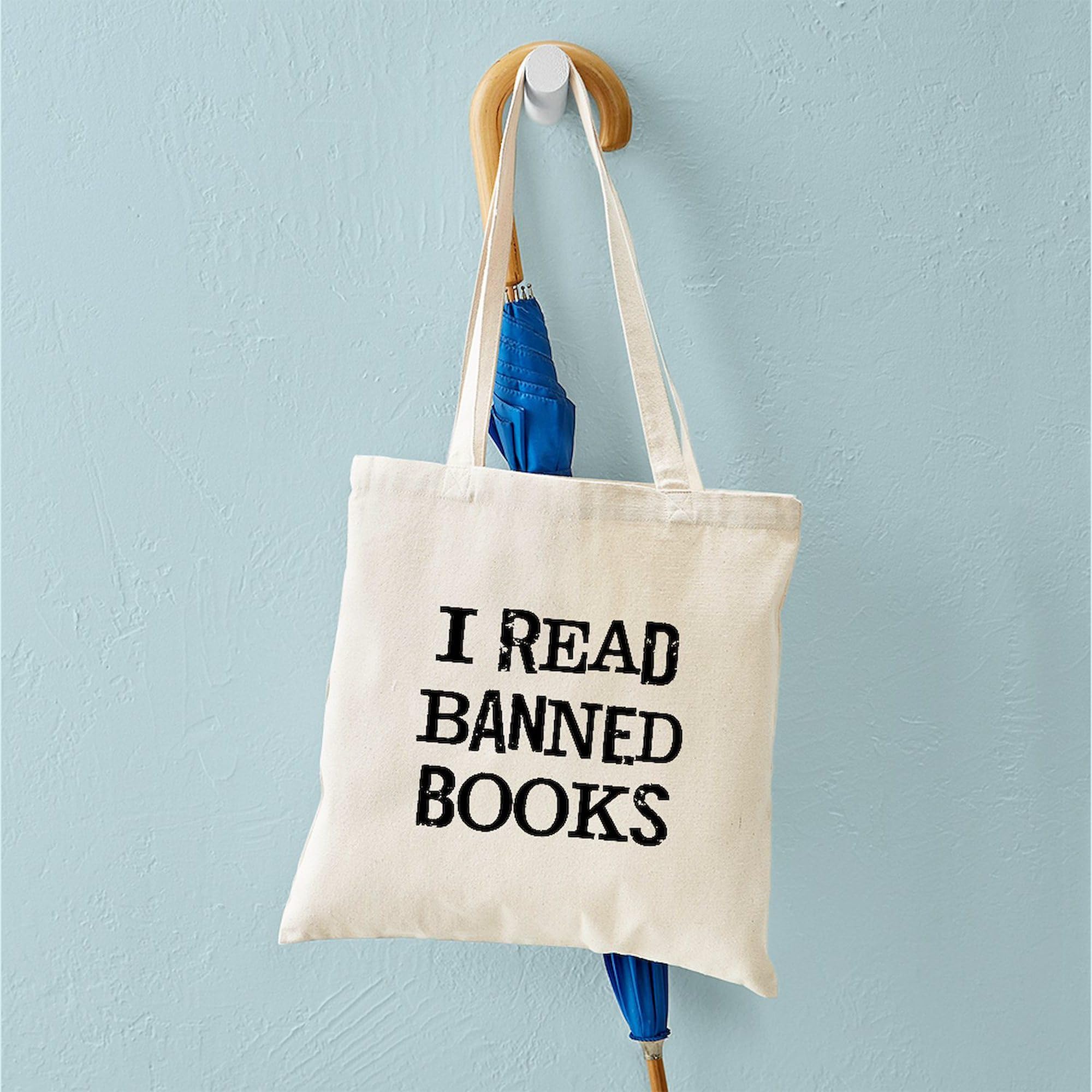 CafePress I Banned Books Canvas Tote Shopping Bag