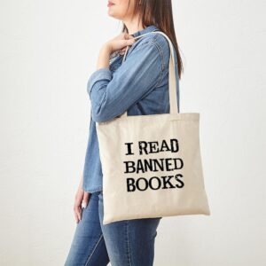 CafePress I Banned Books Canvas Tote Shopping Bag