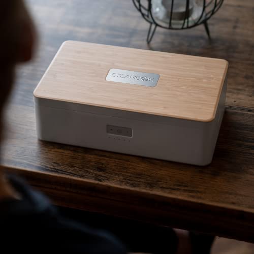 Steambox: The Self-Heating Lunchbox - Battery Powered Electric Lunch Box And Food Warmer - Leak Proof BPA Free Dishwasher Safe