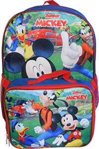 mickey mouse 16" backpack w/detachable lunch box