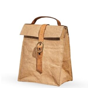 Out of the Woods Insulated Lunch Bag, Sustainable and Eco Friendly, Light Brown