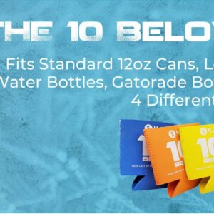 10 Below Classic Freezable Can and Bottle Cooler - Cools to Zero and Below! Swappable ThermPak - 4 in 1 Design - Purple