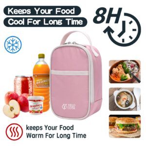 Mini Thermal Bag, Snack Bag, Insulated Lunch Bag, Lunch Cooler Bags, Exact Designed for Insulated Food Jar below 27oz, Lunch Tote Bag for Girls,Women