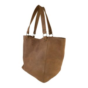 Hide & Drink, Formal Tote Bag, Female Bag, Travel and Shopping Accessory, Handbag for Women, Full Grain Leather, Handmade, Single Malt Mahogany